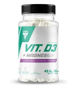 Trec Nutrition - Vitamin D3 + Magnesium - 60 caps