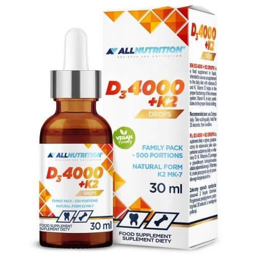 Allnutrition - Vit D3 4000 + K2 Drops - 30 ml.