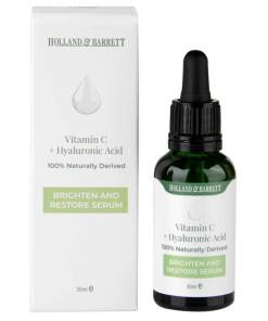 Holland & Barrett - Vitamin C + Hyaluronic Acid Serum - 30 ml.