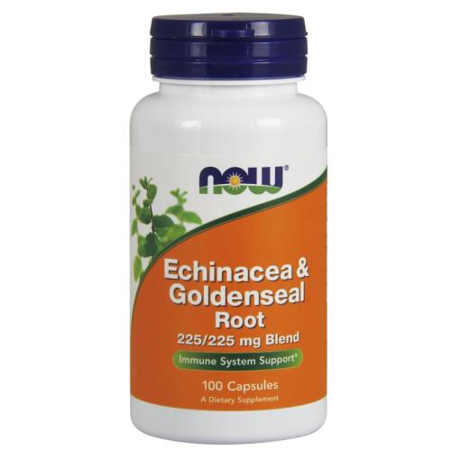 NOW Foods - Echinacea & Goldenseal Root - 100 caps