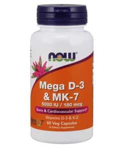 NOW Foods - Mega D-3 & MK-7 - 60 vcaps