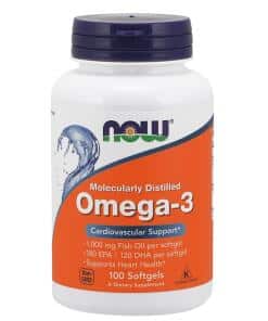 NOW Foods - Omega-3 Molecularly Distilled - 100 softgels
