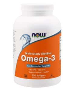 NOW Foods - Omega-3 Molecularly Distilled - 500 softgels
