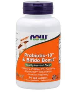 NOW Foods - Probiotic-10 & Bifido Boost - 90 vcaps