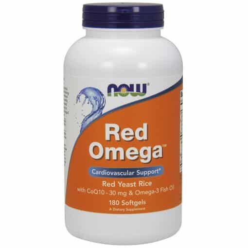 NOW Foods - Red Omega (Red Yeast Rice) - 180 softgels