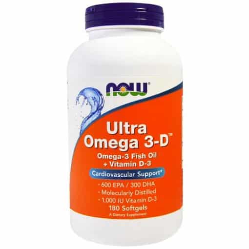 NOW Foods - Ultra Omega 3-D with Vitamin D-3 - 180 softgels