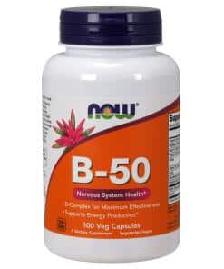 NOW Foods - Vitamin B-50 - 100 vcaps