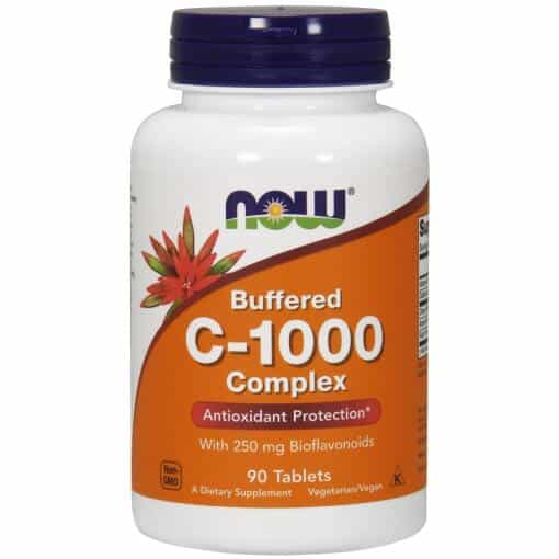 NOW Foods - Vitamin C-1000 Complex - Buffered with 250mg Bioflavonoids - 90 tabs