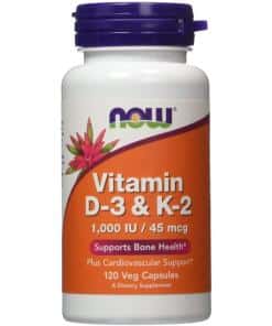 NOW Foods - Vitamin D-3 & K-2 - 120 vcaps