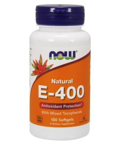 NOW Foods - Vitamin E-400 - Natural (Mixed Tocopherols) - 100 softgels