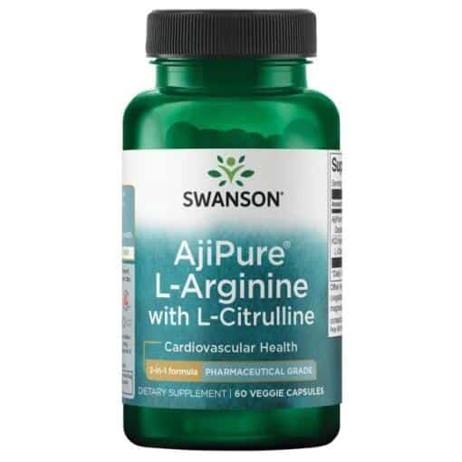 Swanson - AjiPure L-Arginine with L-Citrulline - 60 vcaps