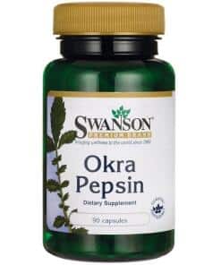 Swanson - Okra Pepsin - 90 caps