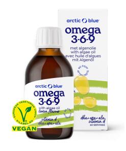 Arctic Blue - Algae Oil DHA + EPA + Hemp Seed Oil ALA with Vitamin D