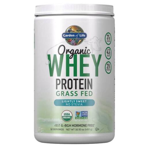 Garden of Life - Organic Whey Protein - Grass Fed
