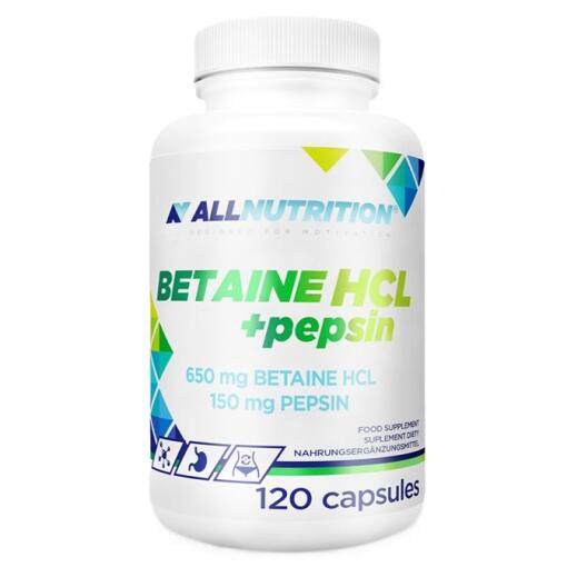 Allnutrition - Betaine HCl + Pepsin - 120 caps (EAN 5902837748474)